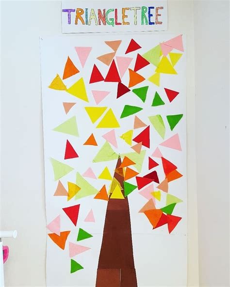 Triangle Math Tree Shape Activities Preschool Preschool Art