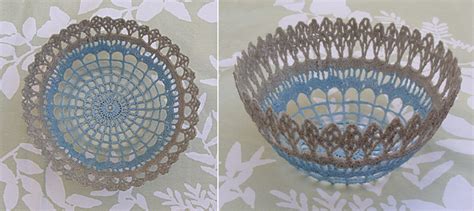 You Can Make A Lace Bowl From A Crocheted Doily Creative Jewish Mom