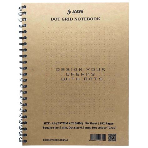 A4 Dot Grid Notebook 192 Pages