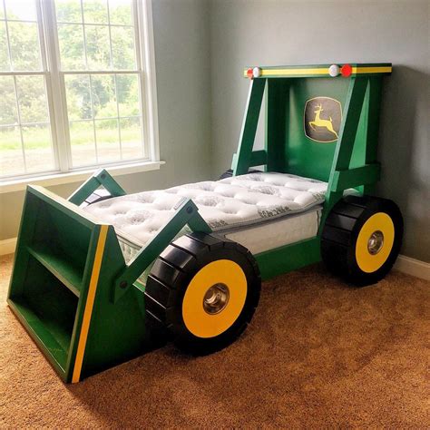 Cool truck car bed for children toddler kids + mattress + free delivery. #kinderzimmer Construction Truck Bed PLANS (pdf format) Twin Size DIY Kid Bedroom Decor (Full ...