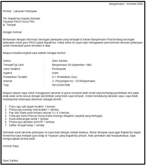 Nah jika anda berniat menjadi guru di smp silahkan membuat surat lamaran kerja seperti contoh. Contoh Surat Lamaran Menjadi Guru Tidak Tetap / Download ...