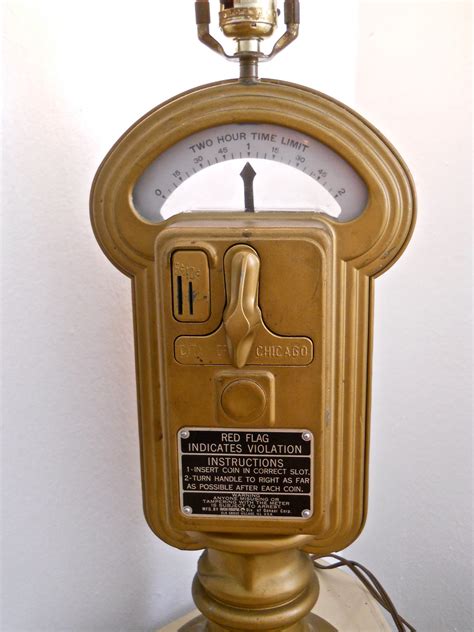 The parkchicagomap application shows users areas where they are more likely to find available parking spaces, and. Vintage Chicago Parking Meter Lamp