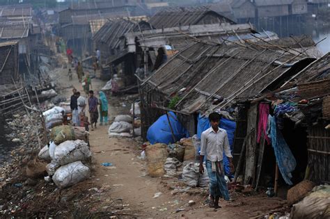 Slum Conditions In Bangladesh Pose Health Hazards And Malnutrition Is