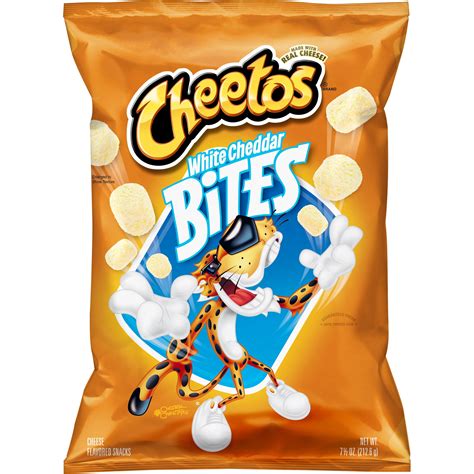 Cheetos White Cheddar Bites Cheese Flavored Snacks 75 Oz Bag