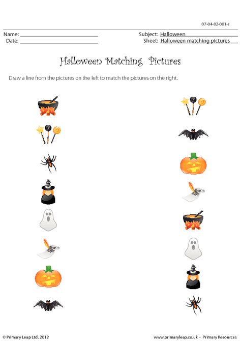 Halloween Matching Pictures