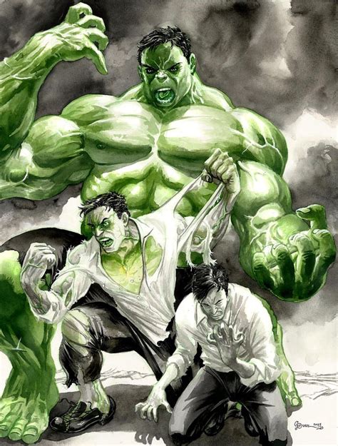 Bruce Banner Transforms Into The Raging Hulk By Daniel Govar In 2023