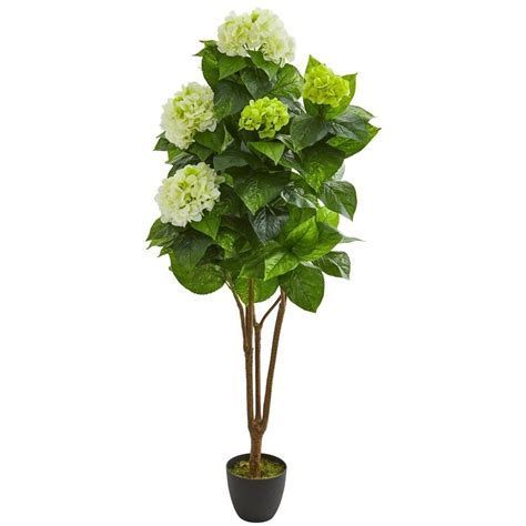 Not all hydrangeas can change color, but adjusting the soil ph to a certain level can actually influence their appearance. 5' Artificial Hydrangea Plant in Pot - Nearly Natural ...