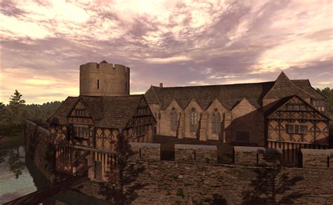 Medieval Fortified Manor House 3d Model