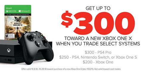 Get Up To 300 Off The Xbox One X With Gamestops Trade In Promotion