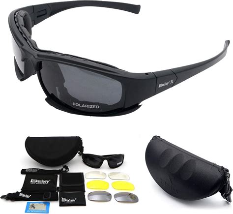 riloer tactical polarized glasses military goggles army sunglasses with 4 lens original box
