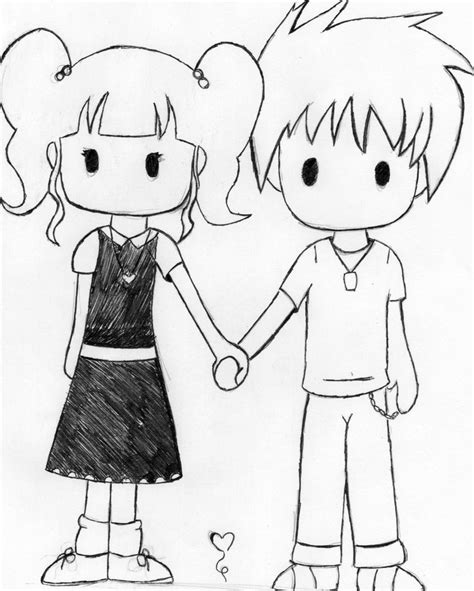 Cute Chibi Couple Drawing At Getdrawings Free Download
