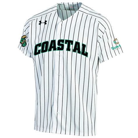 Mens Youth Coastal Carolina Chanticleers Blank Teal Button College