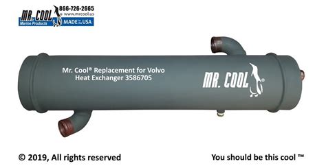 Volvo Penta Heat Exchanger 3586705 Replacement — Marine Energy Systems