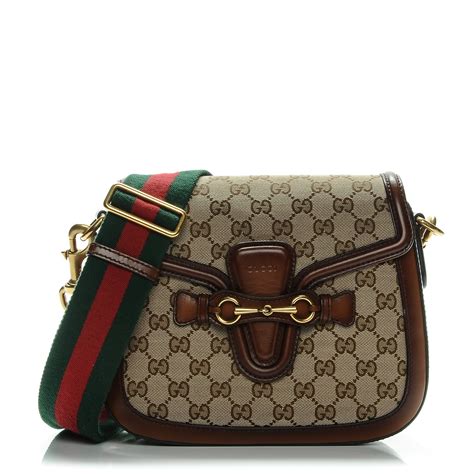 Shop with afterpay on eligible items. GUCCI Monogram Medium Lady Web Shoulder Bag Brown 199972 ...