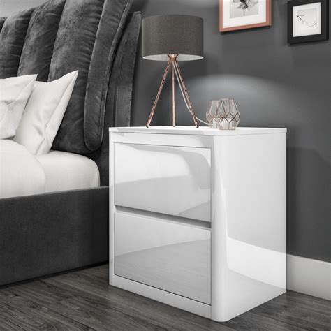 Explore 20 examples of the best ikea bedroom ideas we'd love to wake up in. Lexi White High Gloss 2 Drawer Bedside Table LEX002 ...