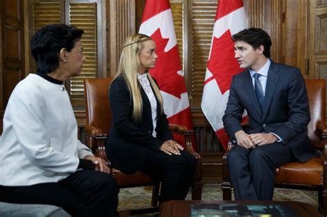 Que Lo Sepa El Mundo Lilian Tintori Se Reuni Con Justin Trudeau