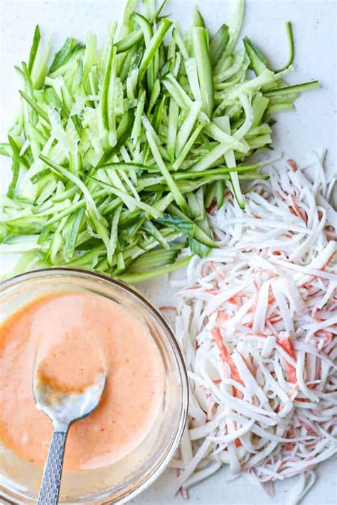 Spicy Kani Salad Recipe Crab And Cucumber Valentina S Corner