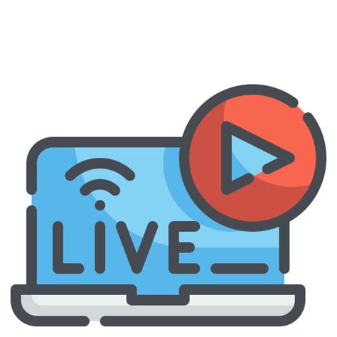 Live Streaming Free Icon