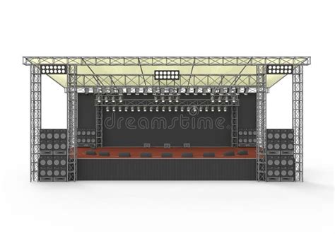 Outdoor Concert Stage Stock Illustration Illustration Of Isolated