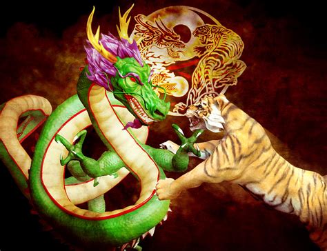 Tiger Vs Dragon By Ppeerapat On Deviantart