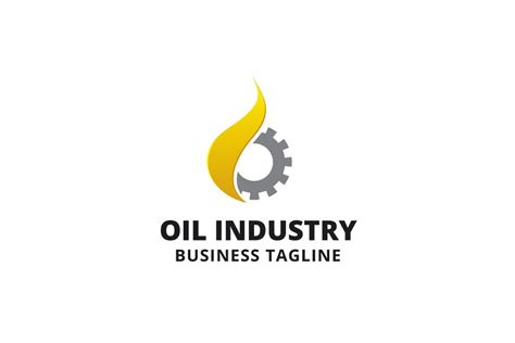 Oil Industry Logo Template Creative Logo Templates ~ Creative Market