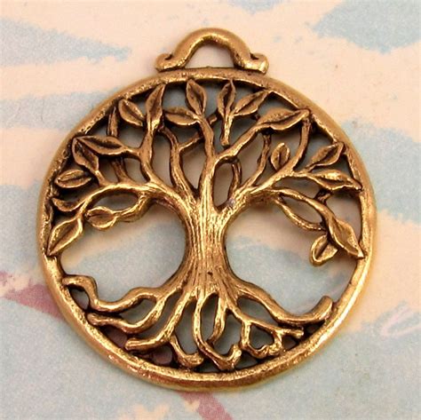 Tree Of Life Pendant Antique Gold AG194
