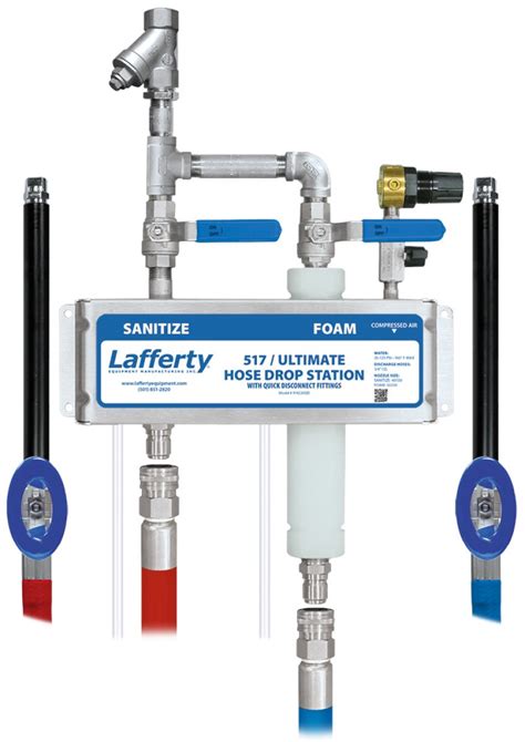 517 Sanitize Ultimate Foam Hose Drop Station W Qds Lafferty