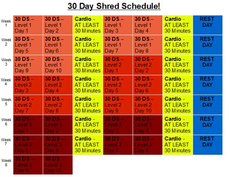 Bike Radar 30 Day Shred Workout Plan