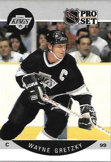 1990 91 Pro Set Nhl 118 Wayne Gretzky Kings Center Ice Hockey Cards
