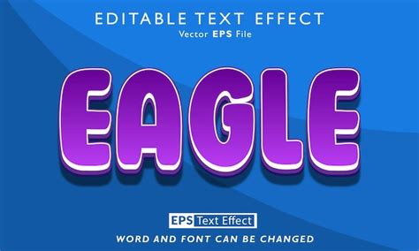 Premium Vector Eagle Text Effect