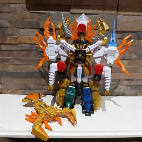 POWER RANGERS DELUXE Megazord Samurai Gigazord Toy Figure With Clawzord