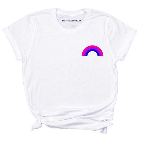 bisexual pride rainbow t shirt the spark company