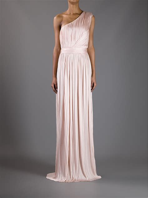 Lyst Givenchy One Shoulder Evening Dress In Pink