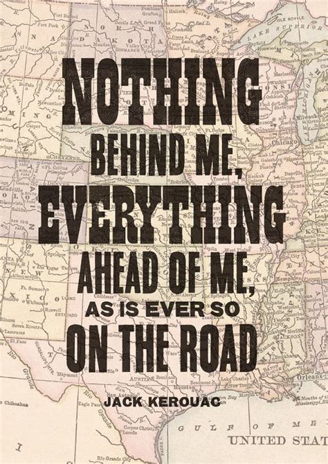 Jack Kerouac Quote Print On The Road Print By Theindoortype Quotes