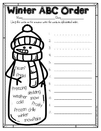 Second grade math worksheet printables cover basics such as counting and ordering as well as addition and subtraction, and include the exciting topics of measurement the worksheets and printables for second grade math available on this page will enhance any classroom's math curriculum. Students can practice putting winter words in alphabetical order with Winter ABC Order. This ...
