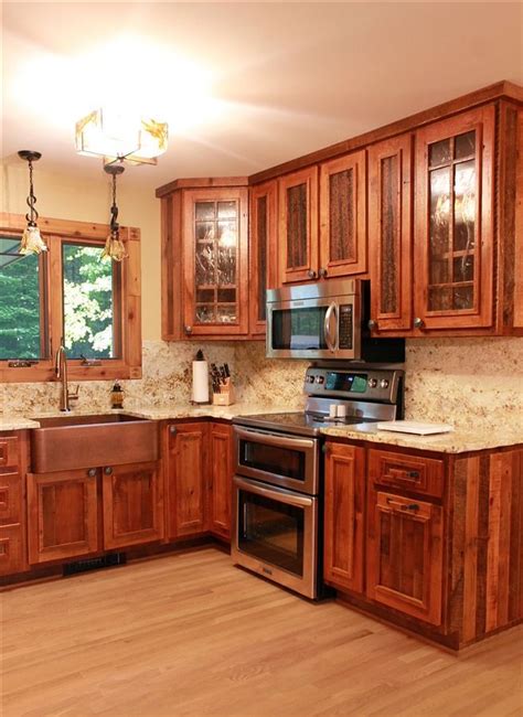 This is a custom item & can be made to fit your own space. Barnwood Kitchen Cabinets - Redesign Your Kitchen ...