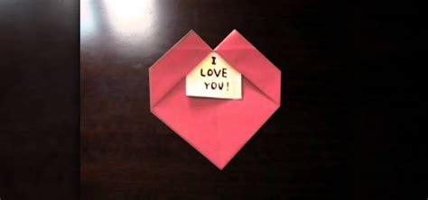 How To Fold An Origami Heart With A Message For Valentines Day