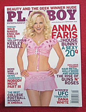 Playboy Magazine September Anna Faris