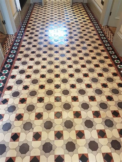 Five Year Clean And Seal Of A Victorian Tiled Hallway In Headingley
