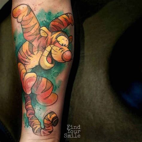 tigger tattoo on arm best tattoo ideas gallery disney tattoos tattoos watercolor tattoo