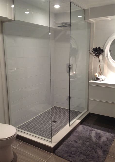 completely custom glass shower door less modern bathroom glass shower custom glass