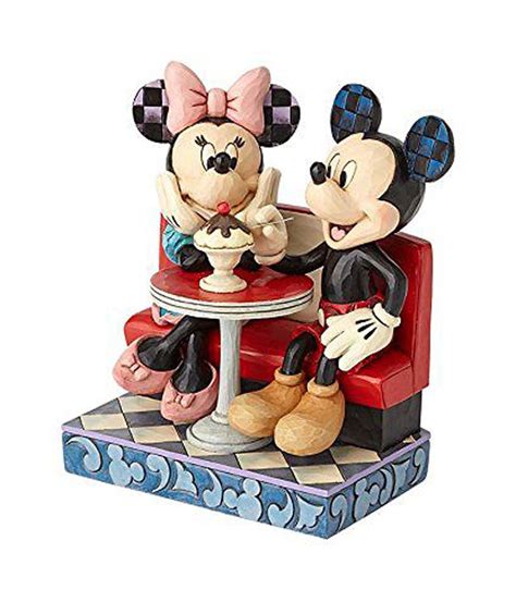 Jim Shore Disney Traditions Mickey And Minnie Mouse In Soda Shop