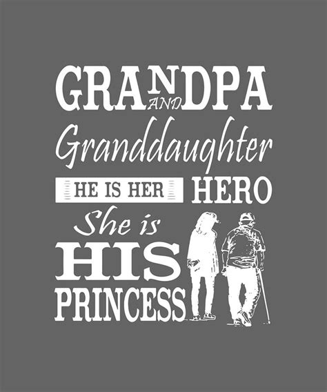 grandpa and granddaughter he is her hero she is his princless grandpa digital art by duong ngoc
