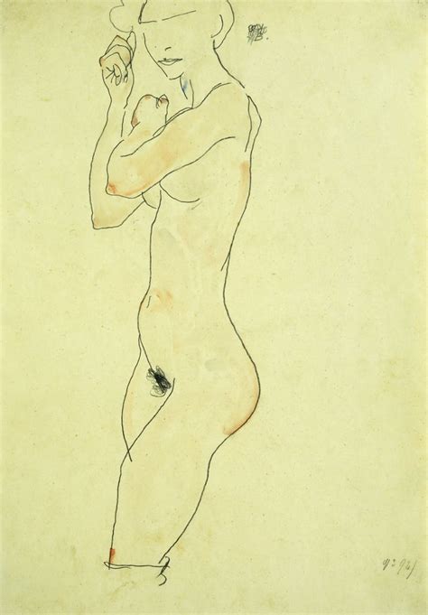 Standing Nude Stehender Akt Von Egon Schiele My XXX Hot Girl