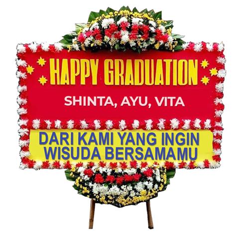 Bunga Papan Wisuda Happy Graduations Bunga Papan Nusantara