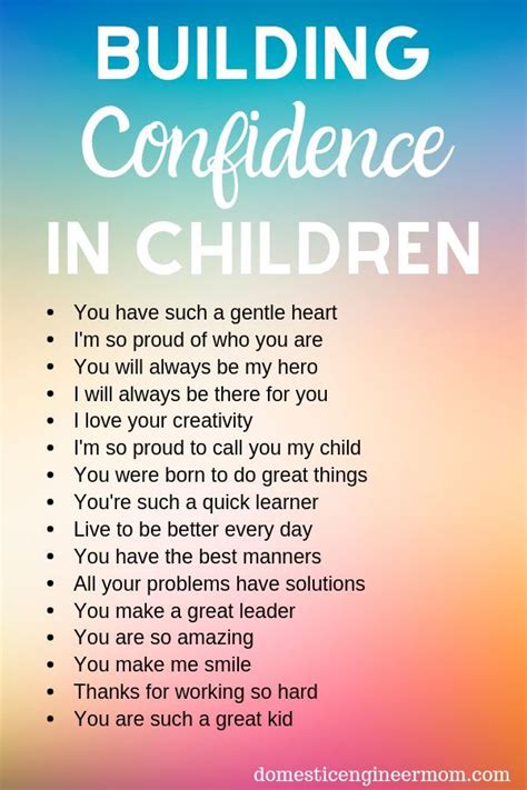 How To Build Confidence In Children Affirmations For Kids Confidence
