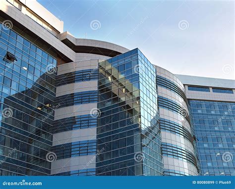 Modern High Rise Office Building Stock Image Image Of Commercial