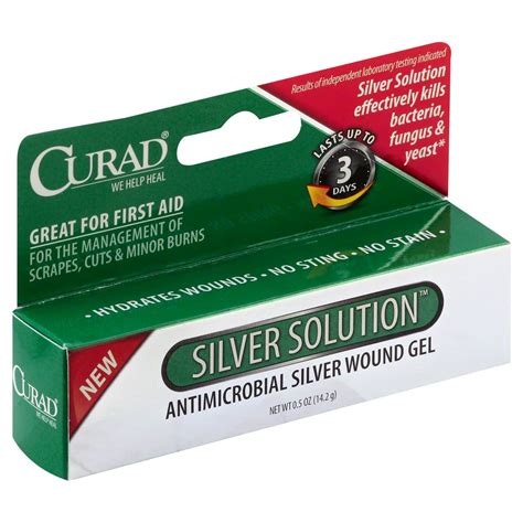 Curad Silver Solution Antimicrobial Silver Wound Gel Shop Antiseptics