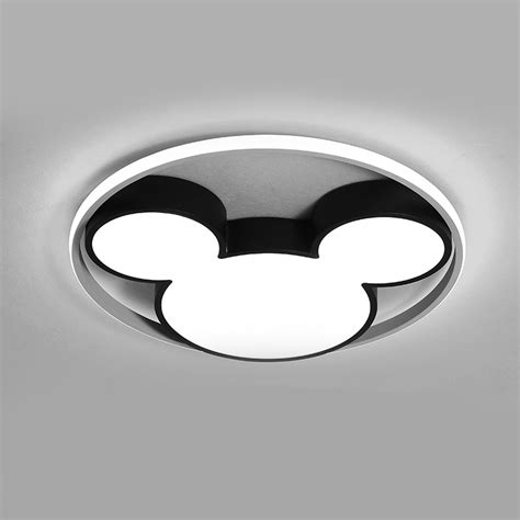 This is a collection of the best ceiling lights out there, that are after my own heart: Modern Black Cool Kid Room Dimmable LED Mickey Ceiling ...