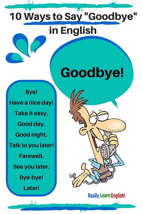 Ways To Say Goodbye In English Basic English Speaking